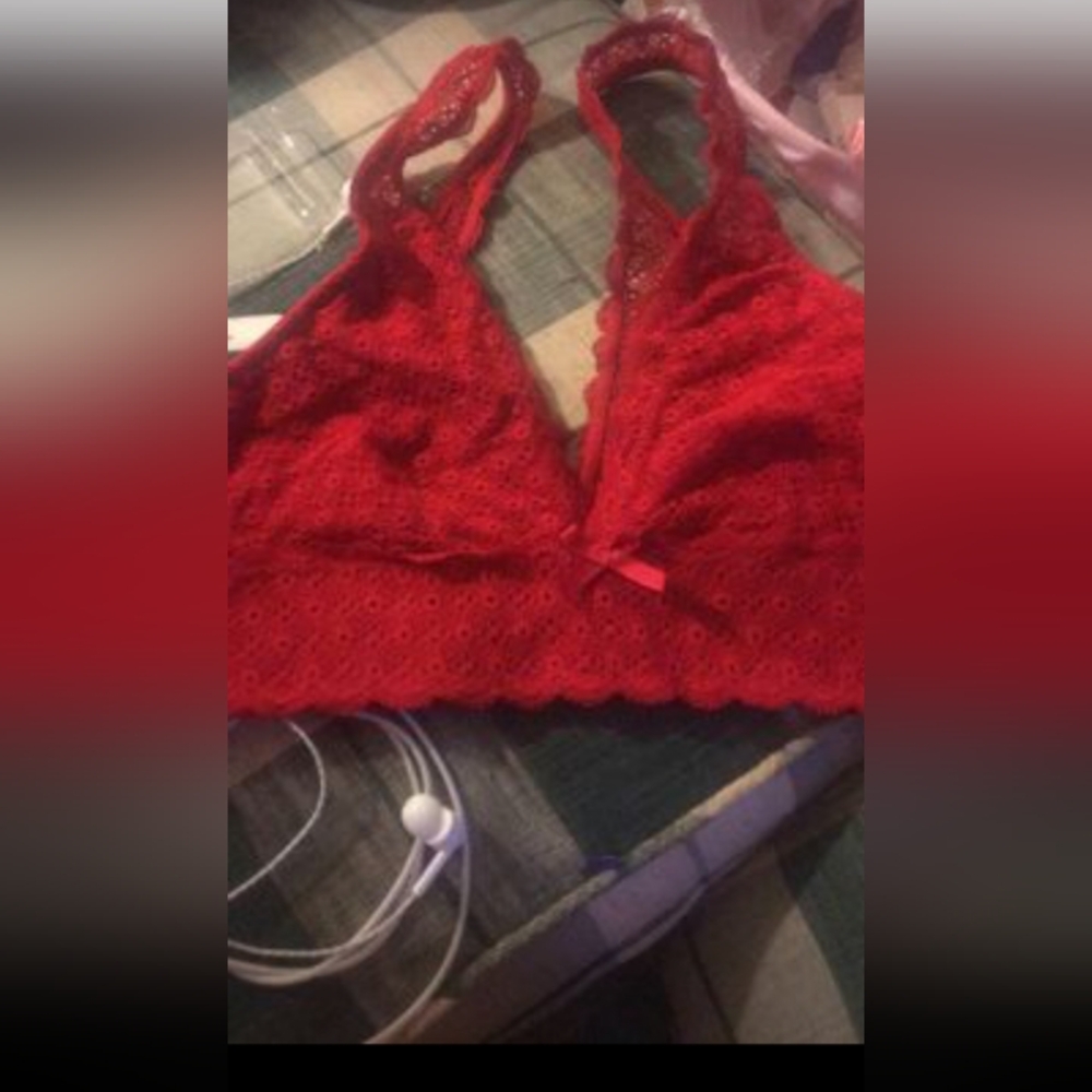 Sexy red bralette